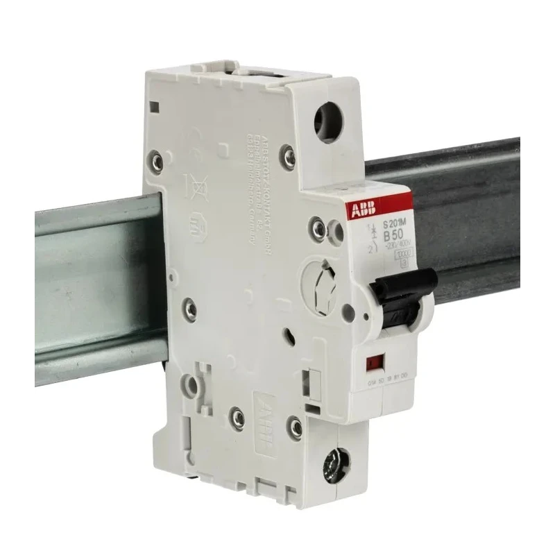ABB System Pro M Compact Miniature Circuit Breaker, 1-Pole, 50A, Type B, 253V AC, 72V DC, 10kA 2CDS271001R0505 S201M-B50