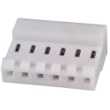 TE Connectivity 6-Way Female IDC Cable Connector, 1 Row, 7A Current, 600V AC, 3.96mm Pitch 3-640429-6