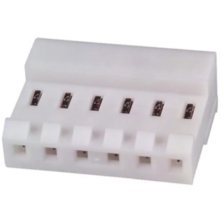 TE Connectivity 6-Way Female IDC Cable Connector, 1 Row, 7A Current, 600V AC, 3.96mm Pitch 3-640429-6