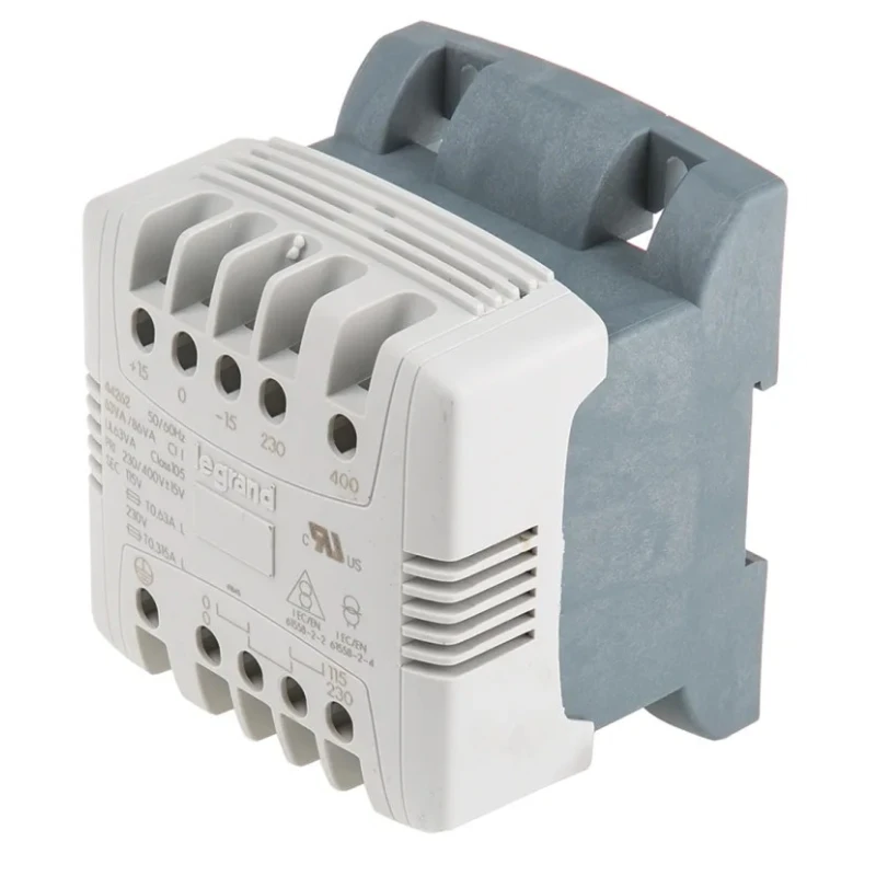 Legrand 63 VA DIN Rail Transformer, 230 to 400 V ac Primary, 230 V ac Secondary, IEC/EN 61558-2-4, IEC/EN 61558-2-2 0 442 62