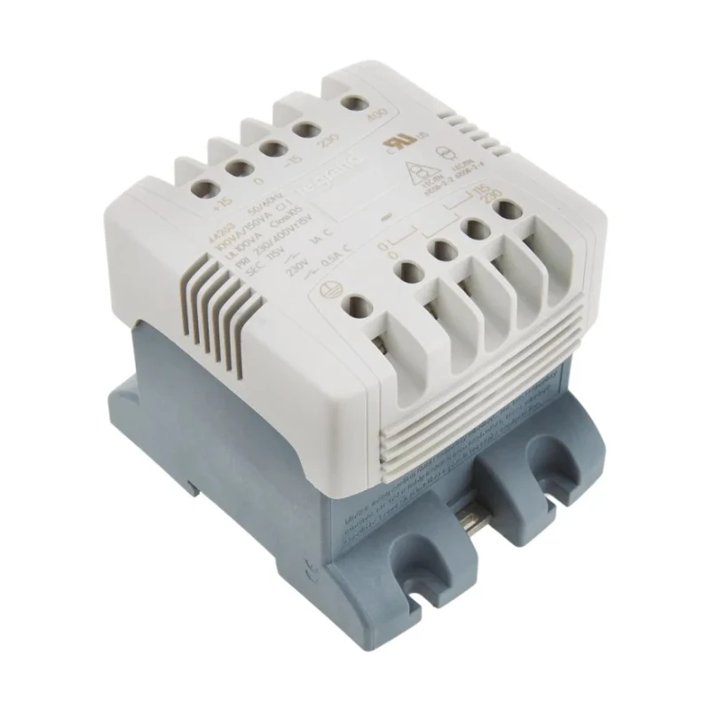 Legrand 100 VA DIN Rail Transformer, 230 to 400 V AC Primary, 230 V AC Secondary, Screw Mount, 113x94x94 mm, 2 kg 0 442 63