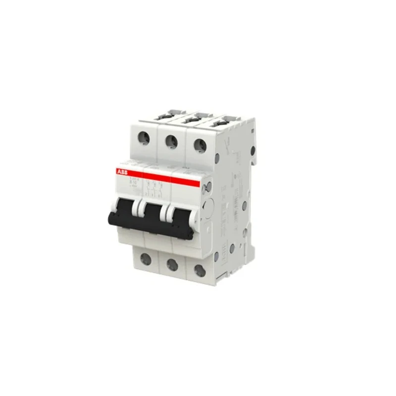 ABB System Pro M Compact S200M Miniature Circuit Breaker, 3-Pole, 10A, Type B, 440V AC, 12V DC, 10 2CDS273001R0105 S203M-B10