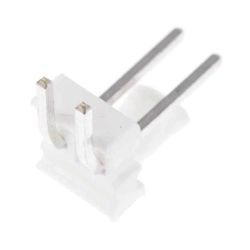 TE Connectivity MTA-100 Series Right Angle Through Hole Pin Header 2 Contact, 2.54 mm Pitch, 1 Row Unshrouded 640457-2