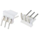 TE Connectivity MTA-100 Series Right Angle Through Hole Pin Header 3 Contacts 2.54 mm Pitch 1 Row Unshrouded 640457-3