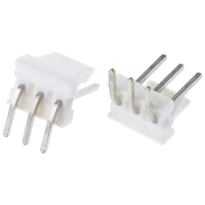 TE Connectivity MTA-100 Series Right Angle Through Hole Pin Header 3 Contacts 2.54 mm Pitch 1 Row Unshrouded 640457-3