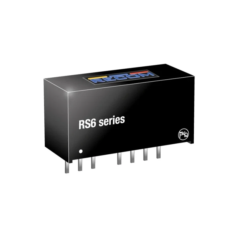 Recom DC/DC Converter RS6-243.3S, 3.3V 1.3A Output, 18-36V Input, 6W Power, Through Hole, 8-Pin SIP Package, -40°C to 75°C