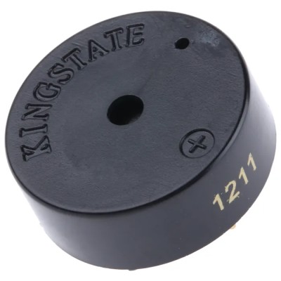 RS PRO Through Hole 80 dB Continuous Tone 3 V dc to 20 V dc 24 mm Diameter 9 mm Height Buzzer 5358225P