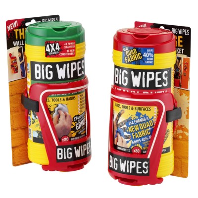 Big Wipes Wall Mount Manual Wipe Dispenser Polycarbonate Red 2421 0000
