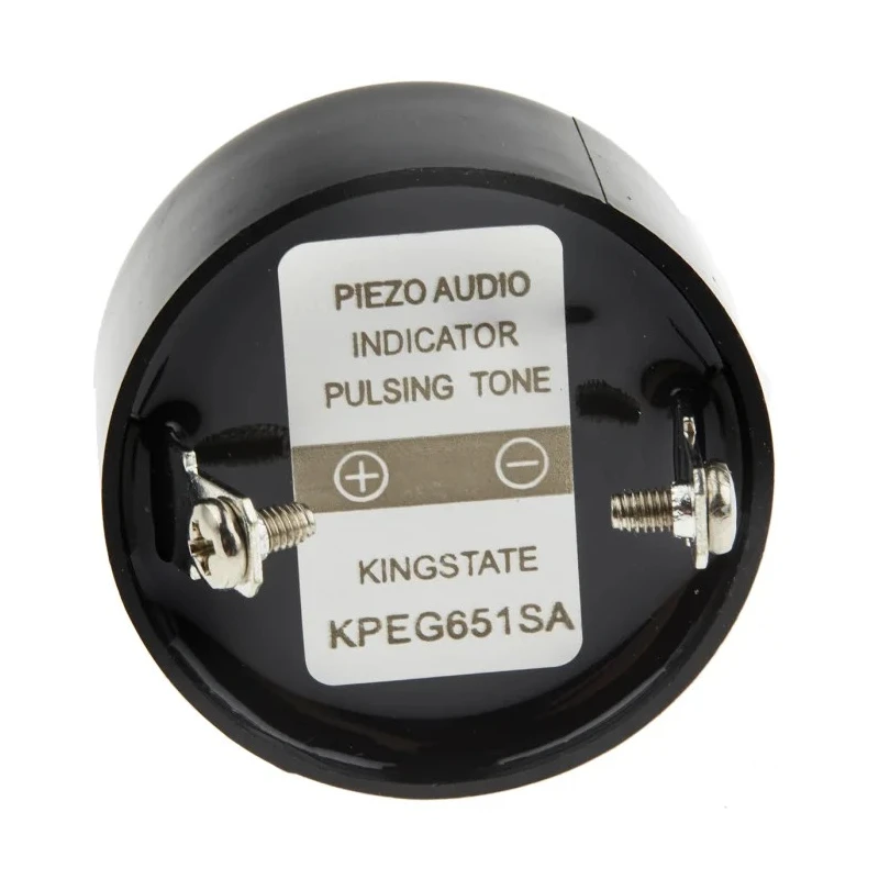 NEUTRAL 80 dB Panel Mount Fast Pulse Internal 33 mm Piezo Buzzer Component 6V dc Min 28V dc Max 535-8360
