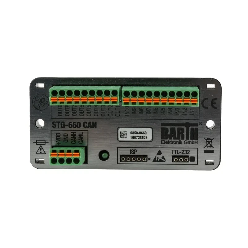 BARTH lococube mini-PLC Series PLC I/O Module, 10 Input Analogue Digital, 9 Outputs Digital PWM Solid State 0850-0660