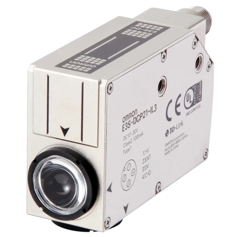Omron Diffuse Photoelectric Sensor, Block Style, 10 mm Detection Range, Push Pull Output, IP67 Rated, Model E3S-DCP21-IL3