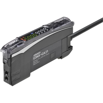 Omron Plastic Fibre Amplifier 10 mm Detection Range, NPN Output, 1.08 W Power, 30V DC, 12-Pin Connector, IP20 E3NX-CA21 2M
