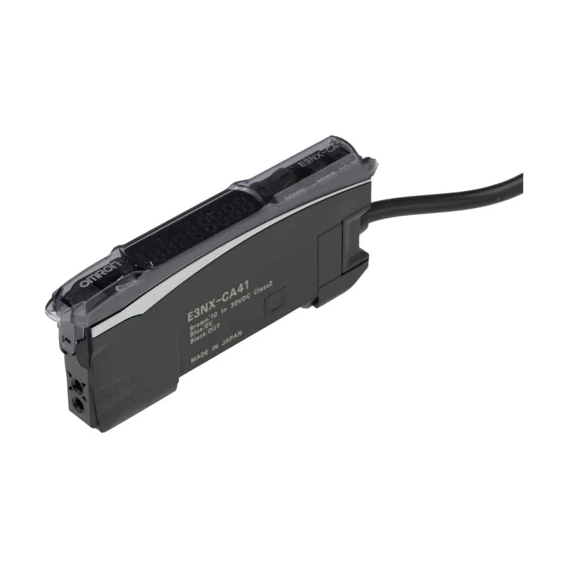 Omron Plastic Fibre Amplifier 10 mm Detection Range, PNP Output, 1.08 W Power, M12 Interface, IP20 Rated E3NX-CA41 2M