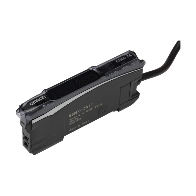 Omron Plastic Fibre Amplifier 10 mm Detection Range NPN Output 1.08W Power IO-Link Interface E3NX-CA11 2M