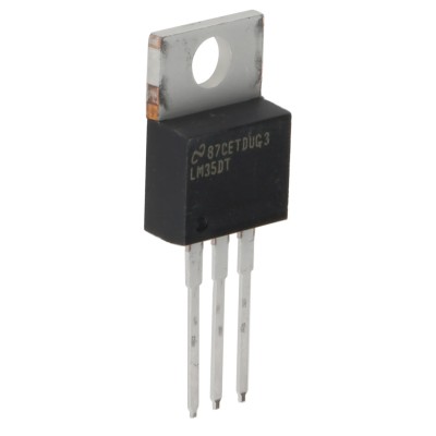 Texas Instruments Voltage Output, Analogue, Through Hole Temperature Sensor LM35 with ±0.6°C Accuracy, 3-Pin TO-220 LM35