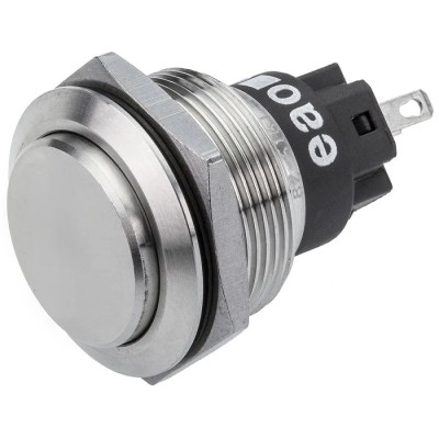 EAO 82 Series Push Button Switch Momentary Panel 22.3 mm Cutout SPDT IP65 IP67 240 V dc 240 V ac 82-6161.1000