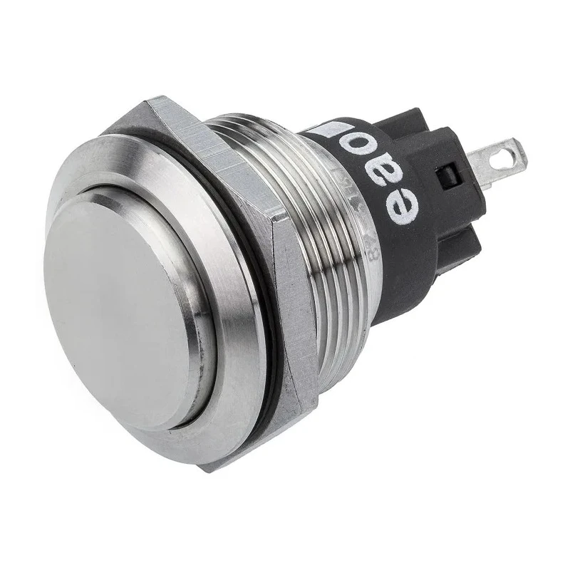 EAO 82 Series Push Button Switch Momentary Panel 22.3 mm Cutout SPDT IP65 IP67 240 V dc 240 V ac 82-6161.1000