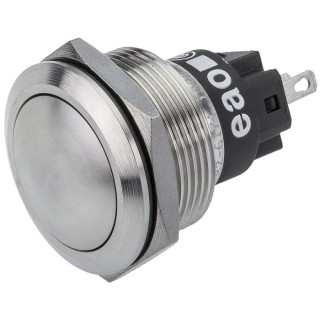 EAO 82 Series Push Button Switch Momentary Panel Mount 22.3 mm Cutout SPDT IP65 IP67 240 V dc 240 V ac 82-6171.1000