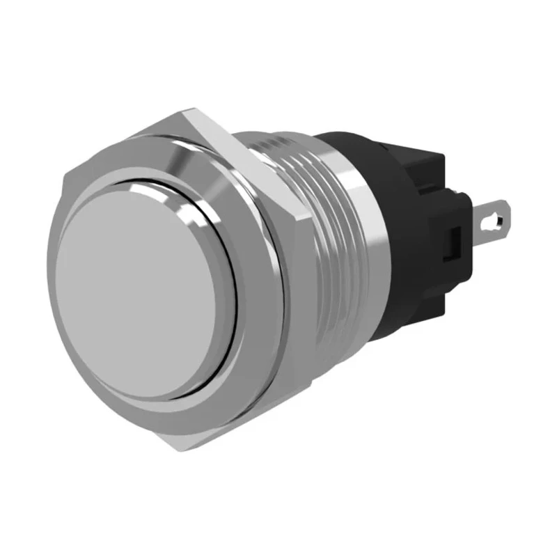 EAO 82 Series Push Button Switch Momentary Panel 22.3 mm Cutout SPDT IP65 IP67 240 V dc 240 V ac 82-6161.1000