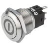 EAO 82 Series Push Button Switch Momentary Panel Mount 19 mm Cutout SPDT IP65 IP67 240 V dc 240 V ac 82-5151.1000.B001