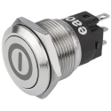EAO Push Button Switch Latching Panel Mount 19 mm Cutout SPDT IP65 IP67 240 V DC 240 V AC 82-5151.2000.B001