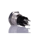 EAO 82 Series Illuminated Panel Mount Momentary Push Button Switch, SPDT, Red LED, 19 mm Cutout, IP65/IP67, 240 82-5151.1114