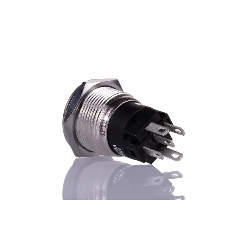 EAO 82 Series Illuminated Panel Mount Momentary Push Button Switch, SPDT, Red LED, 19 mm Cutout, IP65/IP67, 240 82-5151.1114