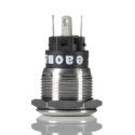 EAO Illuminated Momentary Push Button Switch Panel Mount, 19 mm Cutout, SPDT, Green LED, IP65/IP67, 240 V DC/AC 82-5153.1133