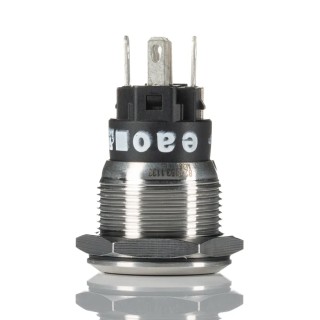 EAO Illuminated Momentary Push Button Switch Panel Mount, 19 mm Cutout, SPDT, Green LED, IP65/IP67, 240 V DC/AC 82-5153.1133