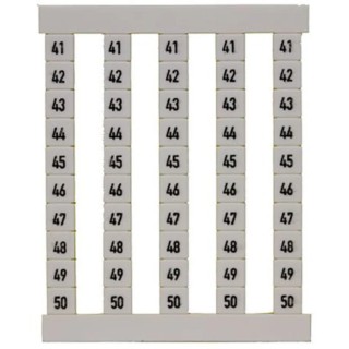 Weidmüller Numbers Terminal Marker for Use with All Weidmüller Cable Connectors 0133360041