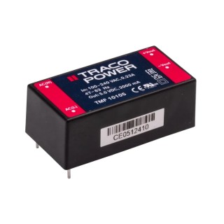 TRACOPOWER TMF 10105 AC/DC Power Supply 5V DC 10W PCB Mount, Medical Approved TMF 10105