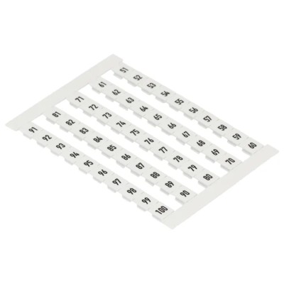Weidmüller Terminal Block Marker for Use with Cable Connectors Plug-In Connectors Electronic Sub-Assemblies 5mm x 0468760051