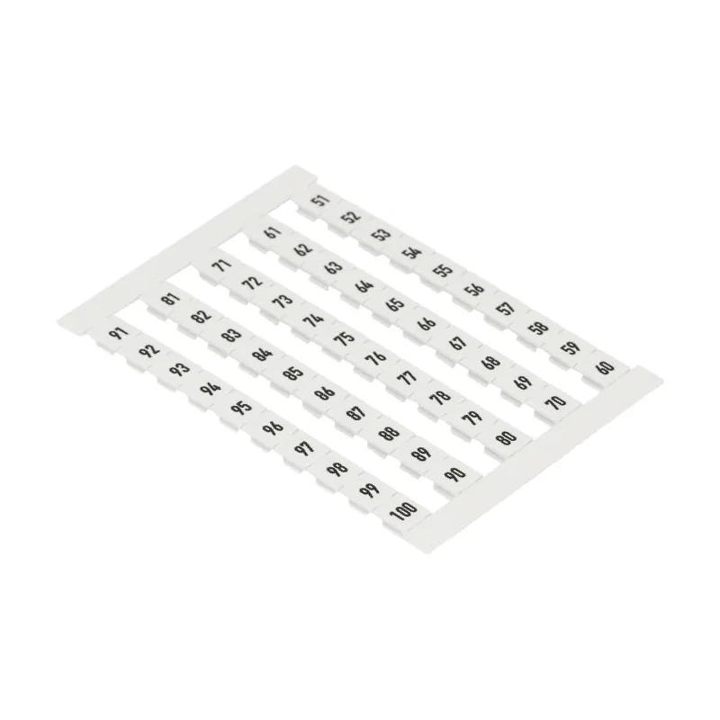 Weidmüller Terminal Block Marker for Use with Cable Connectors Plug-In Connectors Electronic Sub-Assemblies 5mm x 0468760051