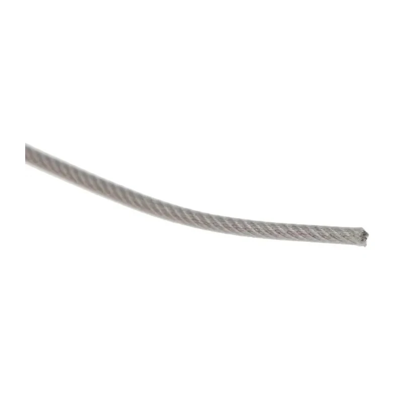 RS PRO Stainless Steel Wire Rope 100 m, Safe Working Load 14kg, Nylon Covered, Model 124-4746
