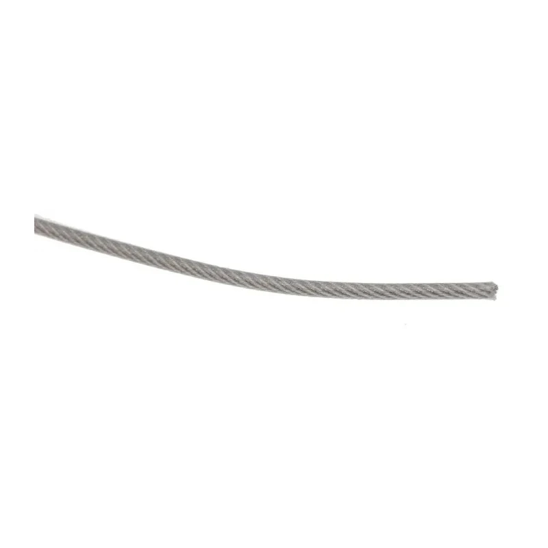 RS PRO Stainless Steel Wire Rope 100 m, Safe Working Load 14kg, Nylon Covered, Model 124-4746