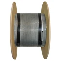 RS PRO Galvanised Steel Wire Rope 100 m Length for Securing and Supporting Applications 124-4749