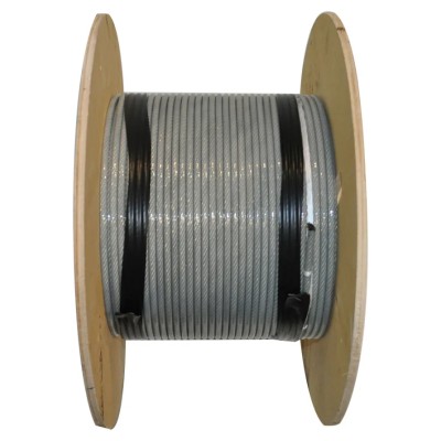 RS PRO Galvanised Steel Wire Rope 100 m Length for Securing and Supporting Applications 124-4749