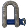 RS PRO D-Shackle Alloy Steel Galvanised, Screw Pin, Safe Working Load 1.5t 124-4827