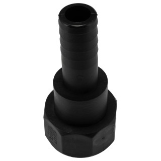 RS PRO Hose Connector Adapter Polypropylene Body 1-1/4 in, Female to Male, Black, 10 bar IBF/125HT-PG