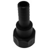 RS PRO Hose Connector Adapter Polypropylene Body 1-1/4 in, Female to Male, Black, 10 bar IBF/125HT-PG