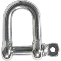 RS Pro Stainless Steel D-Shackle Screw Pin, Polished Finish, 6mm Diameter, 0.15 t Safe Working Load 124-4854