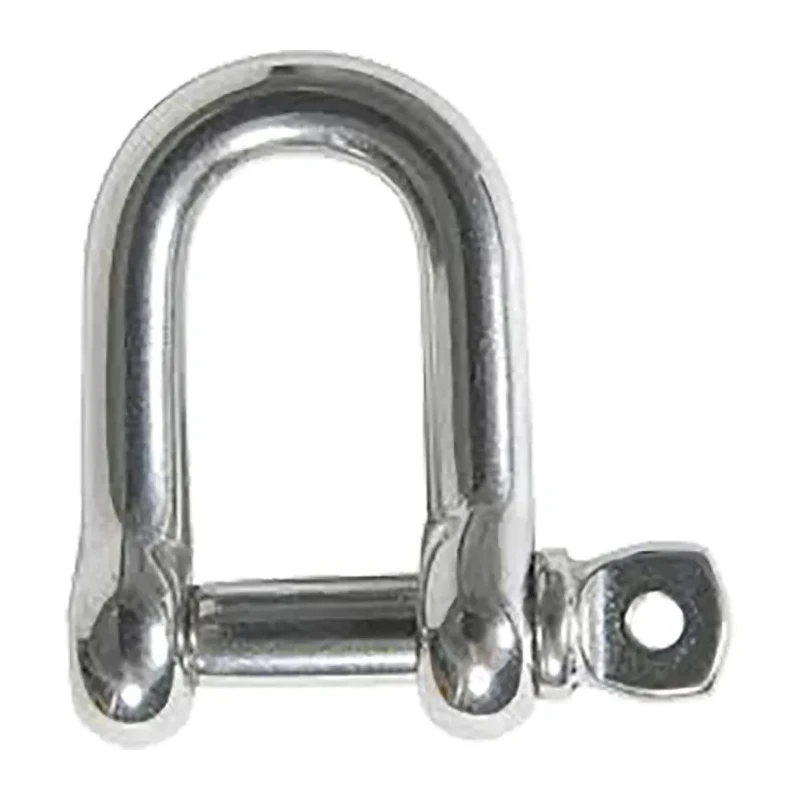 RS Pro Stainless Steel D-Shackle Screw Pin, Polished Finish, 6mm Diameter, 0.15 t Safe Working Load 124-4854