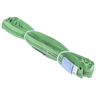 RS PRO 3 m Green Polyester Round Lifting Sling, Safe Working Load 1.6 t, Straight Pull Load 2 t, Endless End Type 124-4862