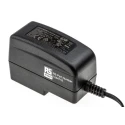 RS PRO 12W Universal AC/DC Adapter, 12V DC Output, 1A, 2.1 x 5.5 x 12 mm Centre Positive Connector, Global Plug 124-4716