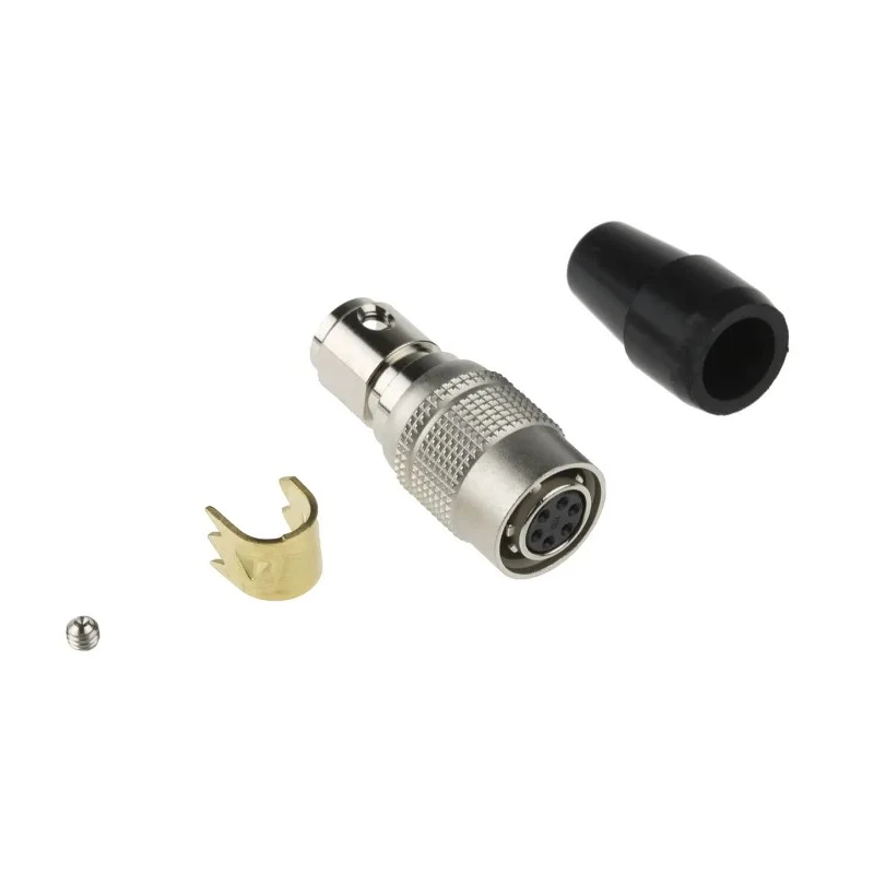 Hirose Circular Connector Miniature Socket, 6 Contacts, 100V, 2A, Push Pull Termination HR10A-7P-6S(73)