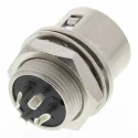 Hirose Circular Connector 4 Contacts Panel Mount Miniature Socket Male Push Pull 100V 2A HR10A-7R-4P(73)