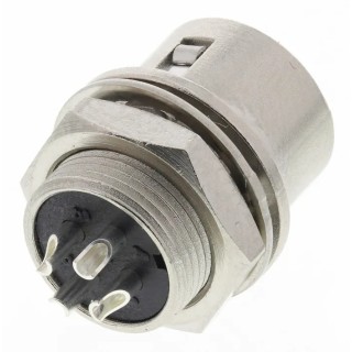 Hirose Circular Connector 4 Contacts Panel Mount Miniature Socket Male Push Pull 100V 2A HR10A-7R-4P(73)