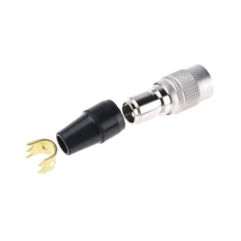 Hirose 5-Contact Miniature Cable Circular Connector Plug Male, Brass Housing, Push-Pull Coupling, 100V, 2A, HR10A-7P-5P(73)