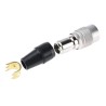 Hirose 5-Contact Miniature Cable Circular Connector Plug Male, Brass Housing, Push-Pull Coupling, 100V, 2A, HR10A-7P-5P(73)