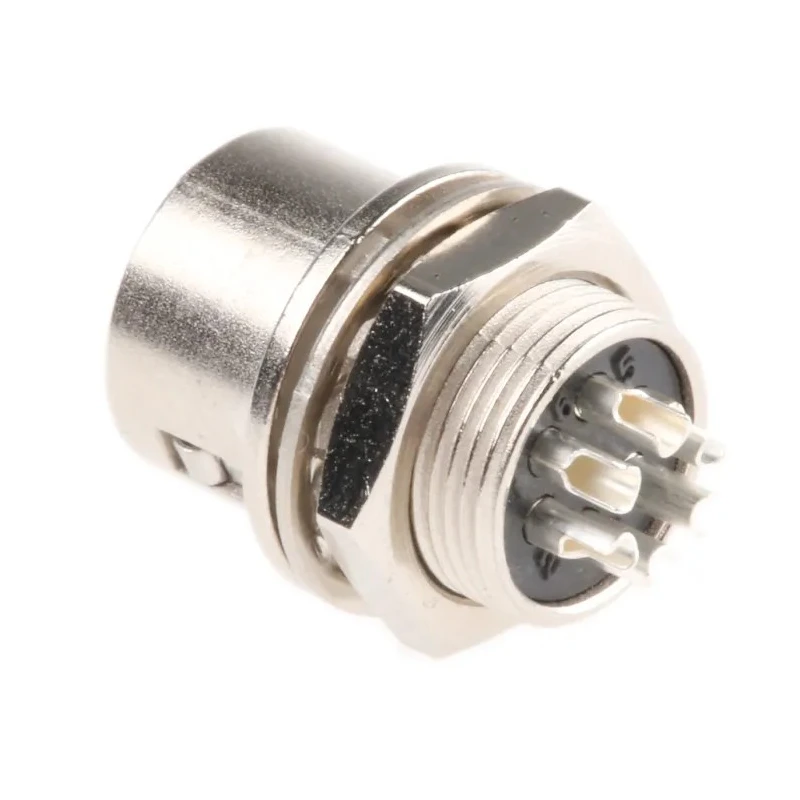 Hirose Circular Connector, 6 Contacts, Panel Mount, Miniature Socket Connector, Female, 100V, 2A, HR10A-7R-6S(73)